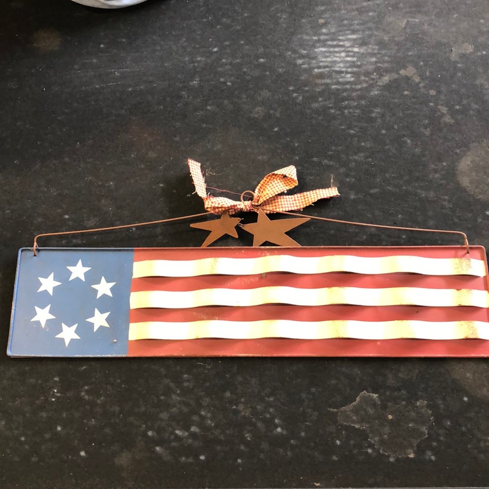 Americana Decor Hanging Flag